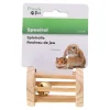 Knaagdier rol+bel hout 7cm