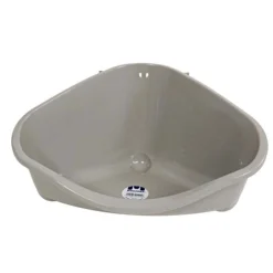 Knaagdiertoilet hoek large warmgrijs