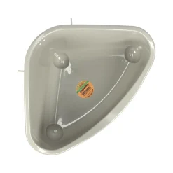 Knaagdiertoilet hoek large warmgrijs