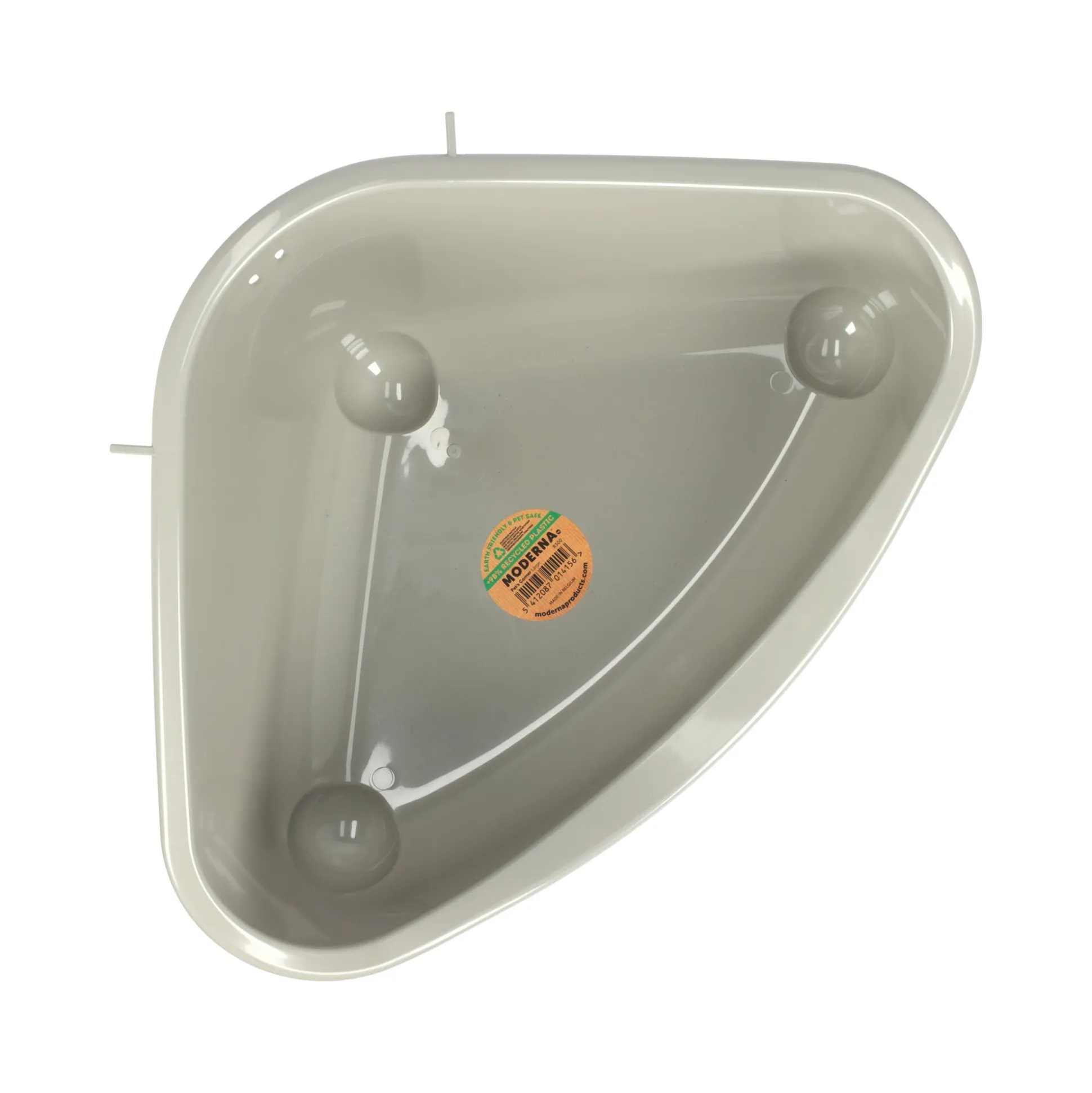 Knaagdiertoilet hoek large warmgrijs