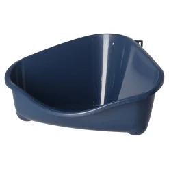Knaagdiertoilet hoek medium blauw