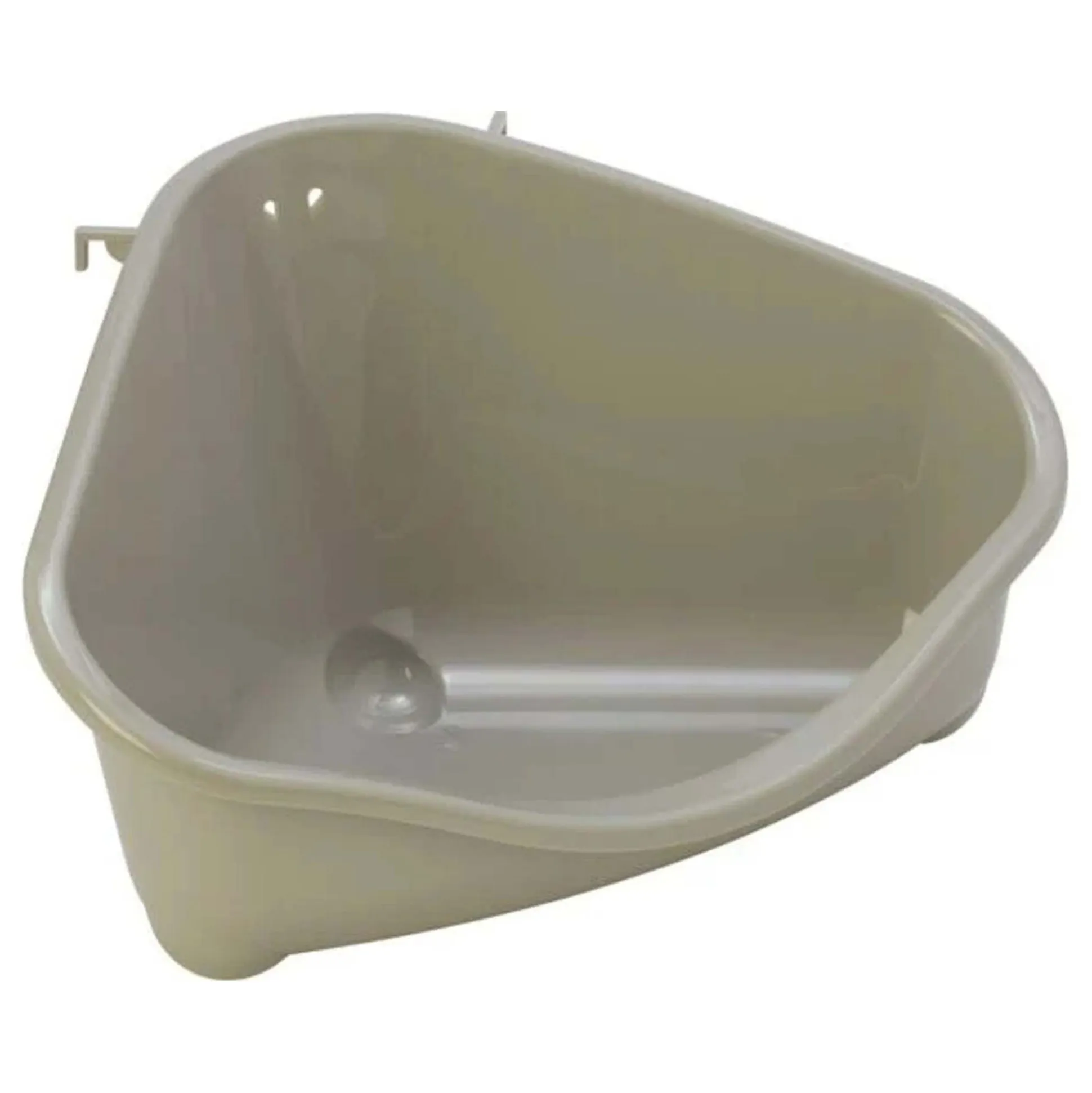 Knaagdiertoilet hoek medium warmgrijs