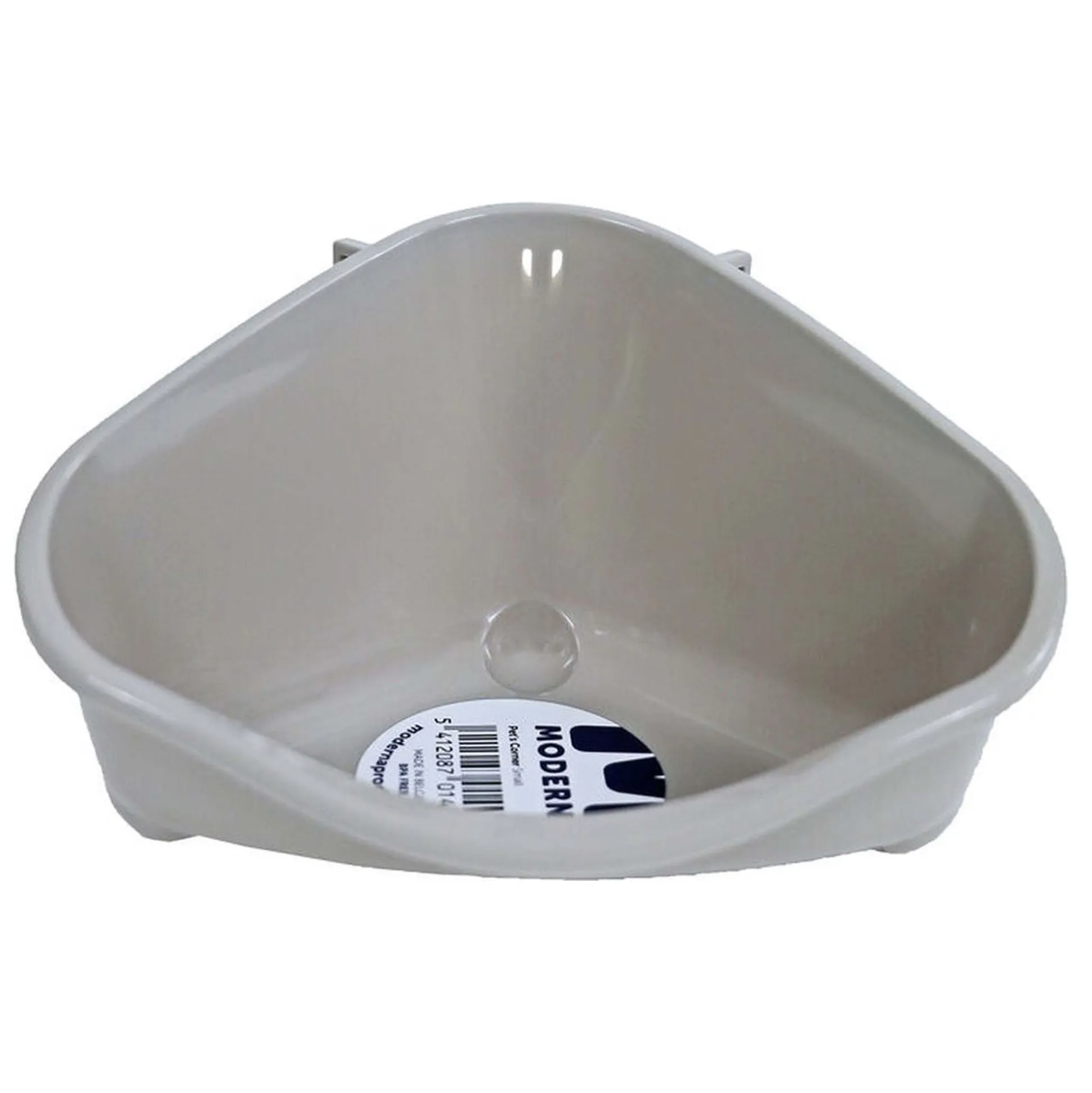 Knaagdiertoilet hoek small warmgrijs
