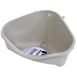 Knaagdiertoilet hoek small warmgrijs