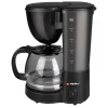 Koffiezetapparaat zwart 1,25L 750W