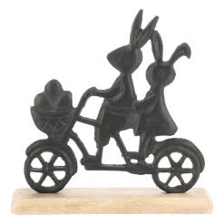 Konijn op fiets 21x20cm