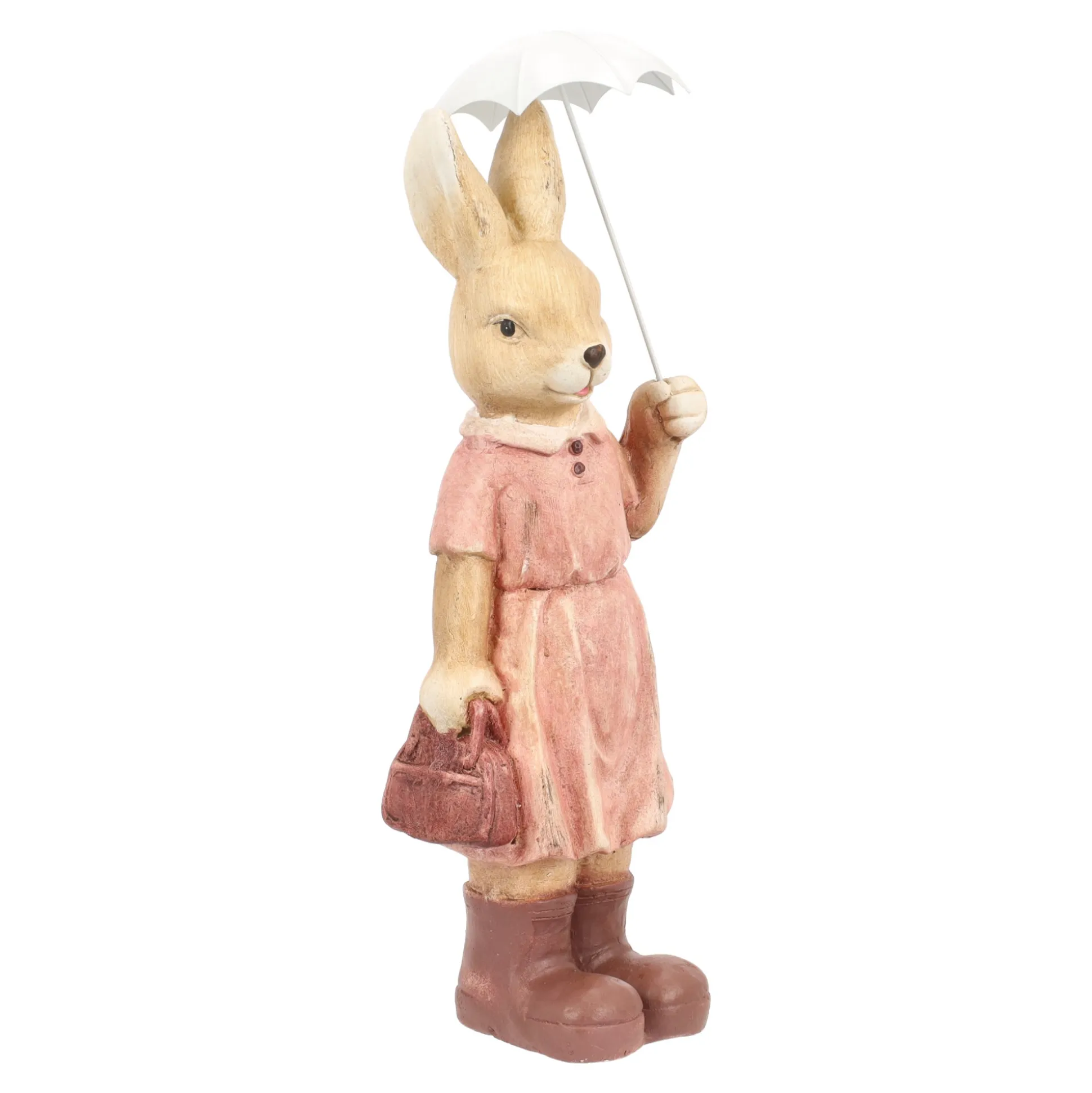 Konijn staand paraplu roze 50cm
