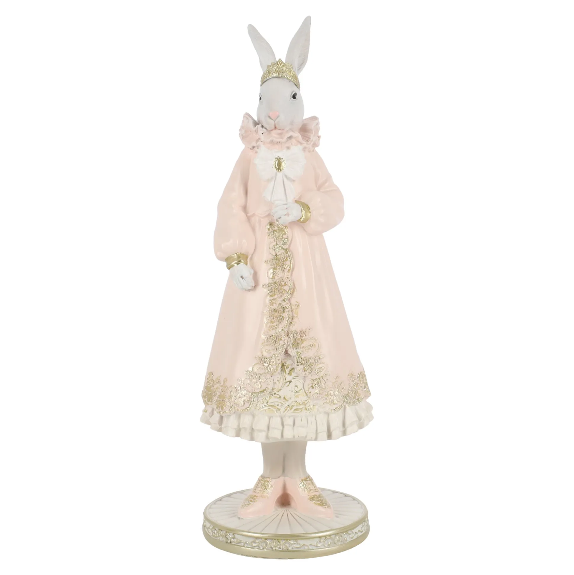 Konijn staand roze 30cm