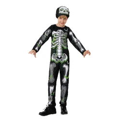 Kostuum Skelet groen 116