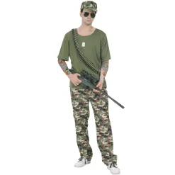 Kostuum stoere soldaat L