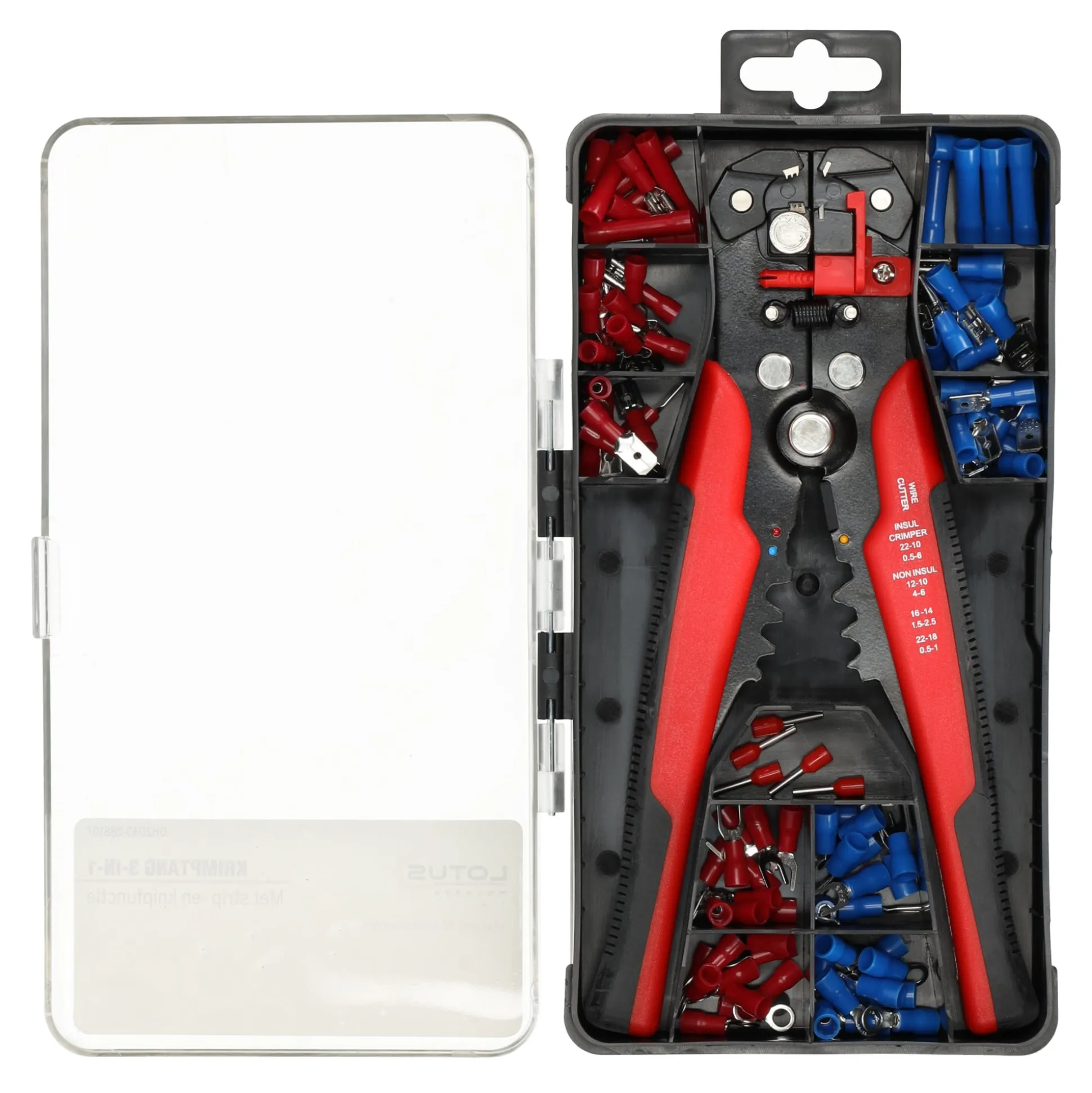 Krimptang 3-in-1 met kabelschoentjes Lotus