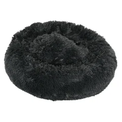 Kussen dier 58cm pluche antraciet