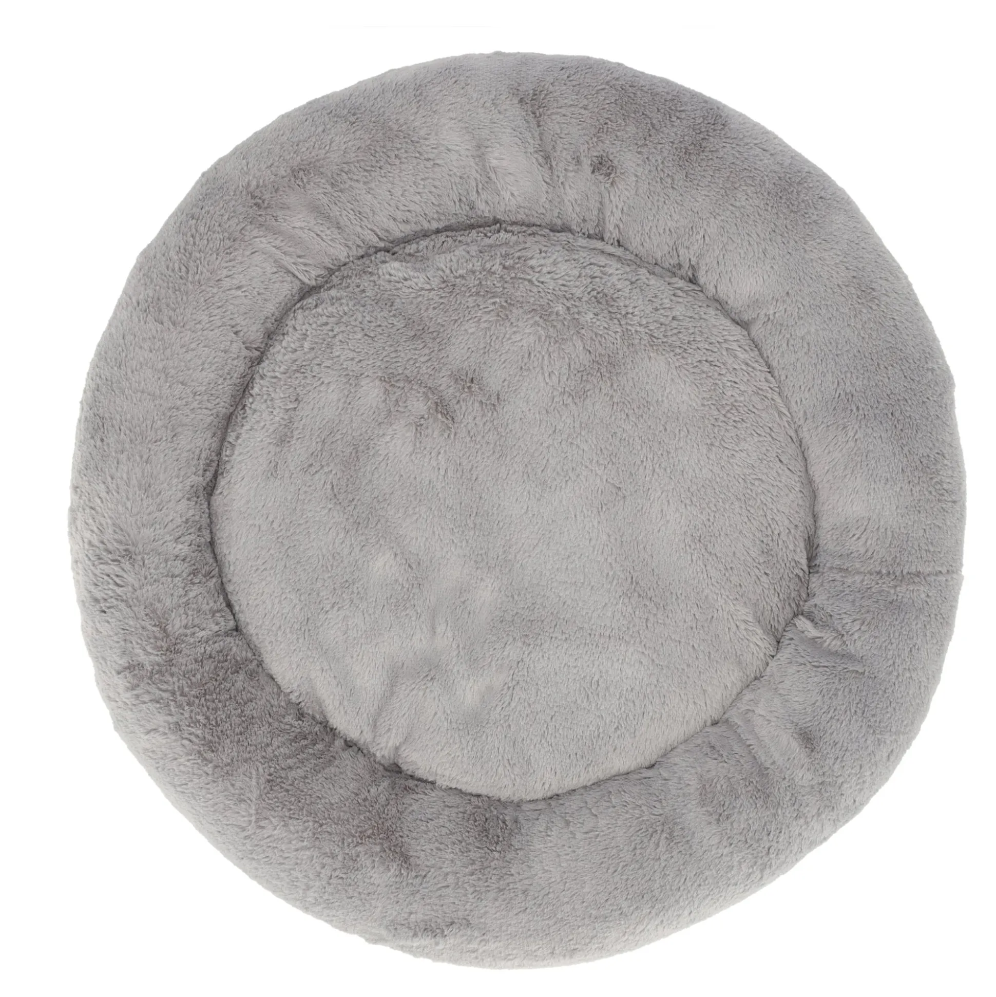 Kussen dier 55cm rond grijs