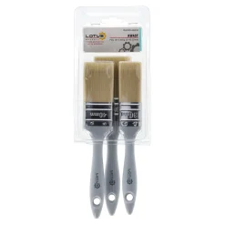 Kwast plat 3-delige set 30-40-50 mm waterbasis Lotus