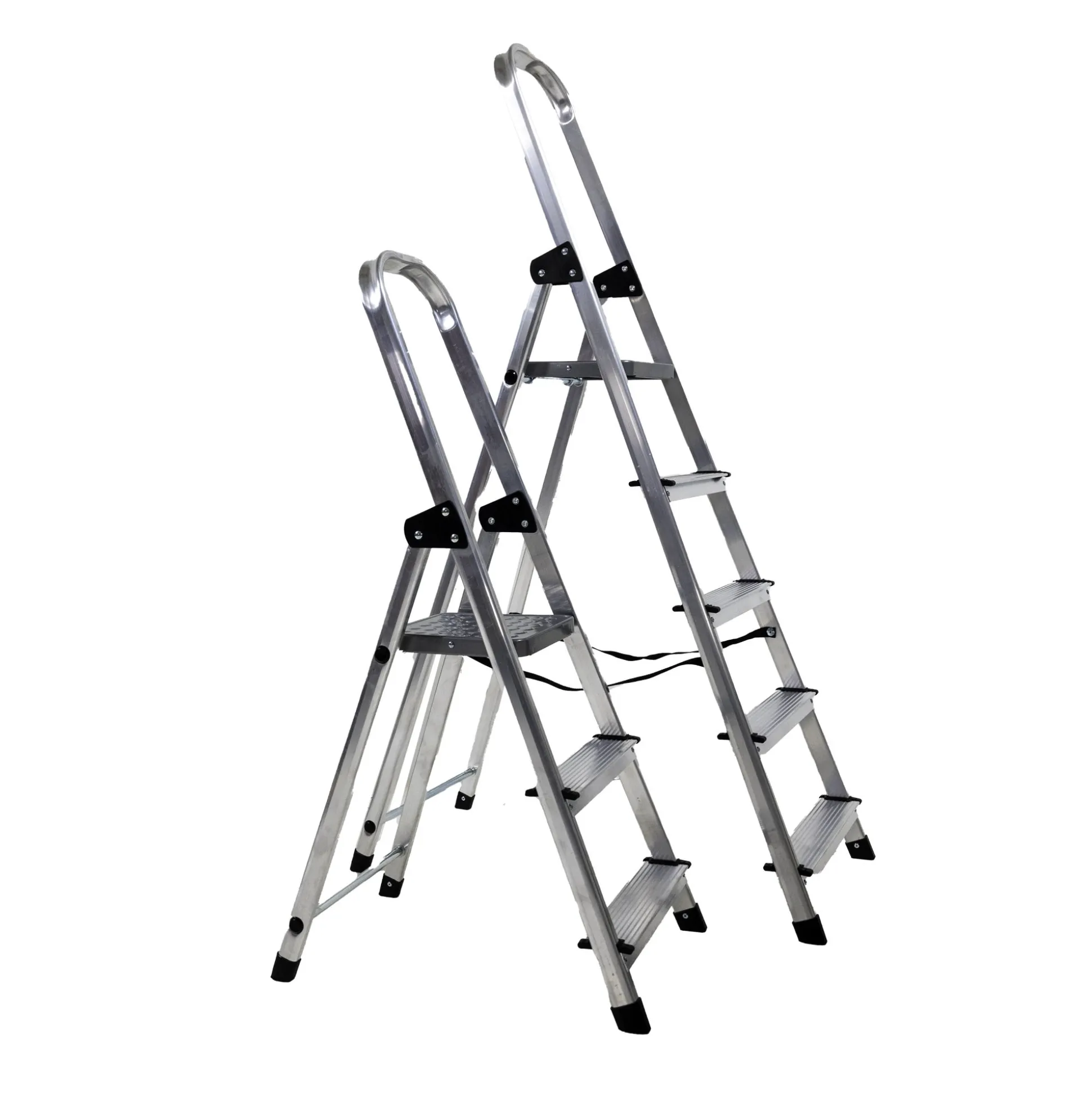 Ladder huishoud basic 4 treden aluminium