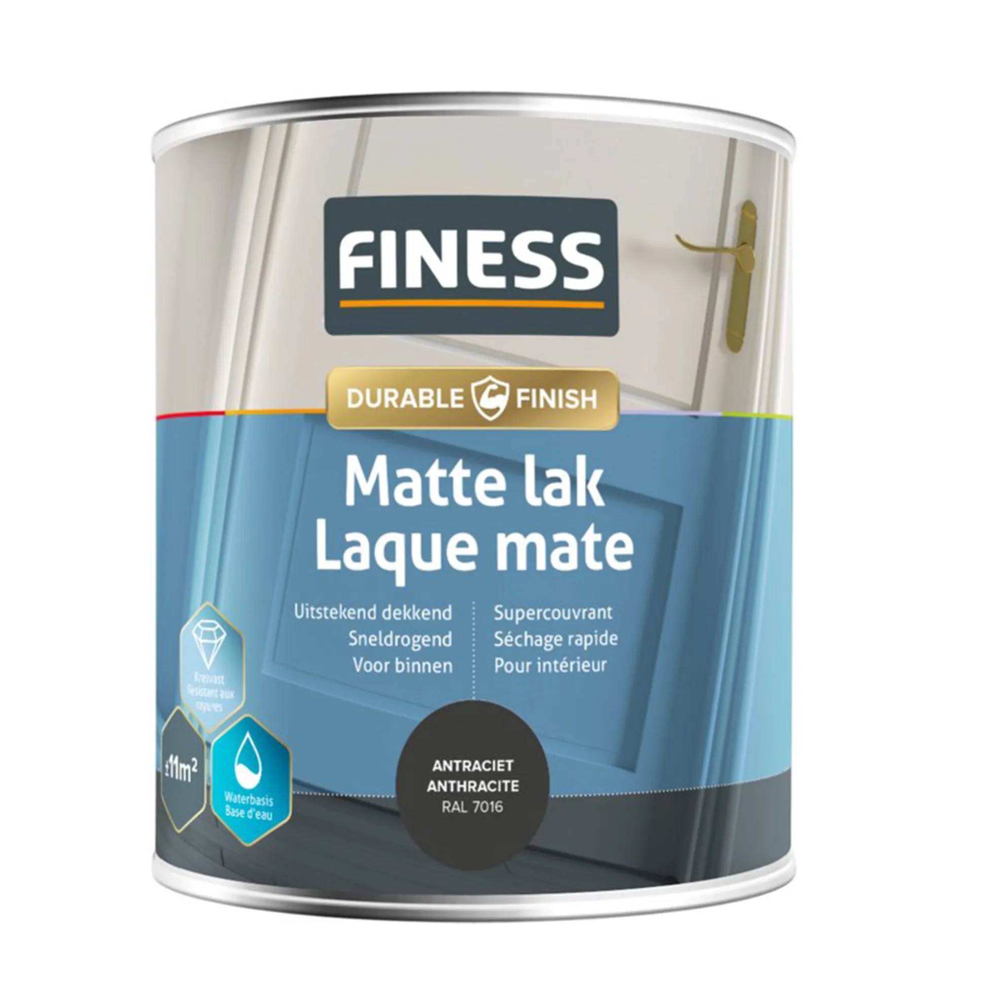 Lak waterb mat antra 14203 750ml