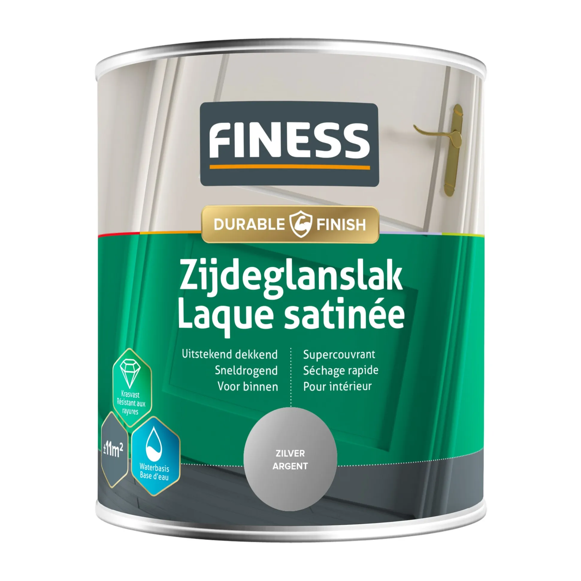 Lak waterb ZG Zilver 1405 750ml
