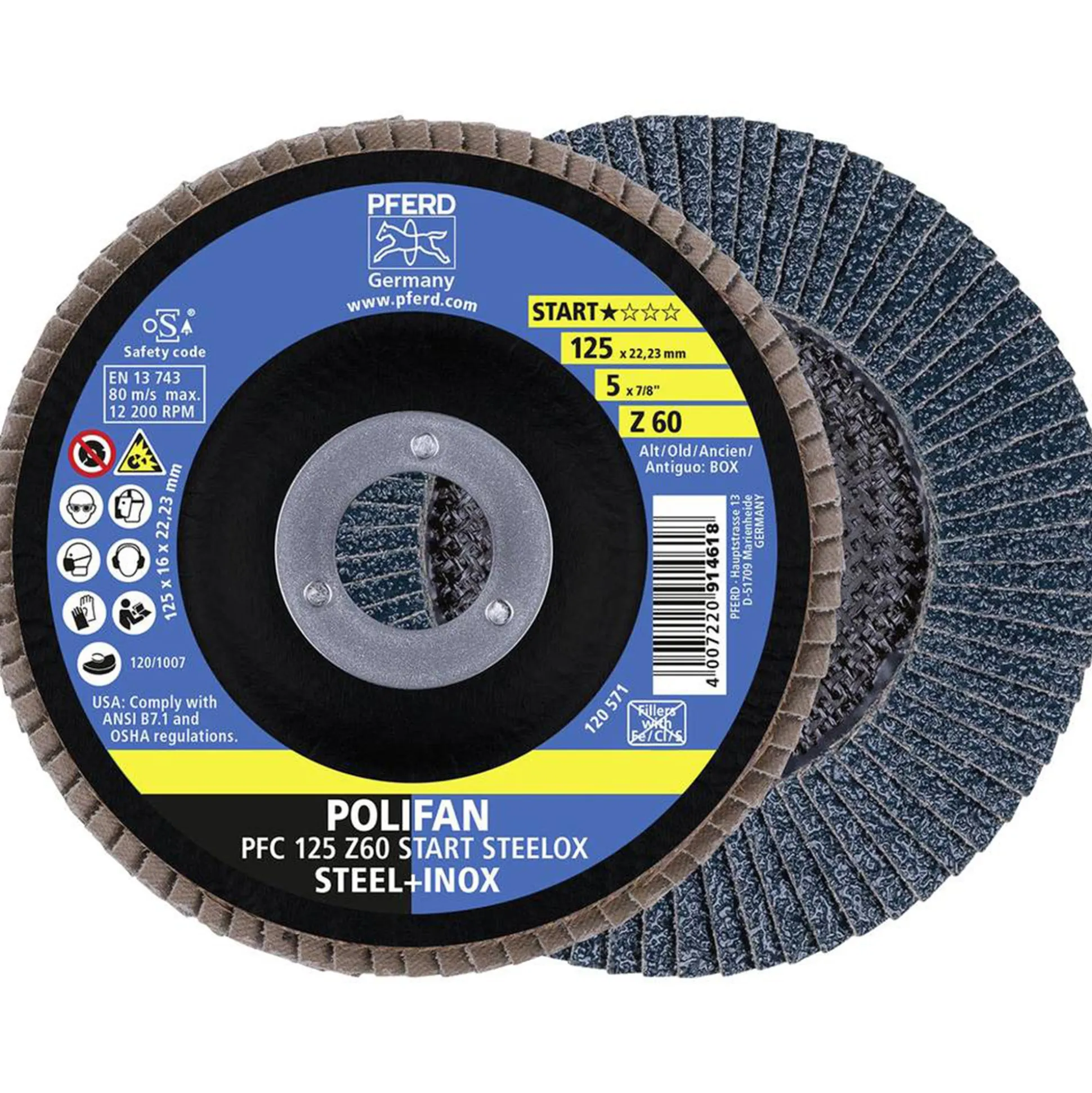 Lamellenschijf PFC 125 Z60 Z-Box