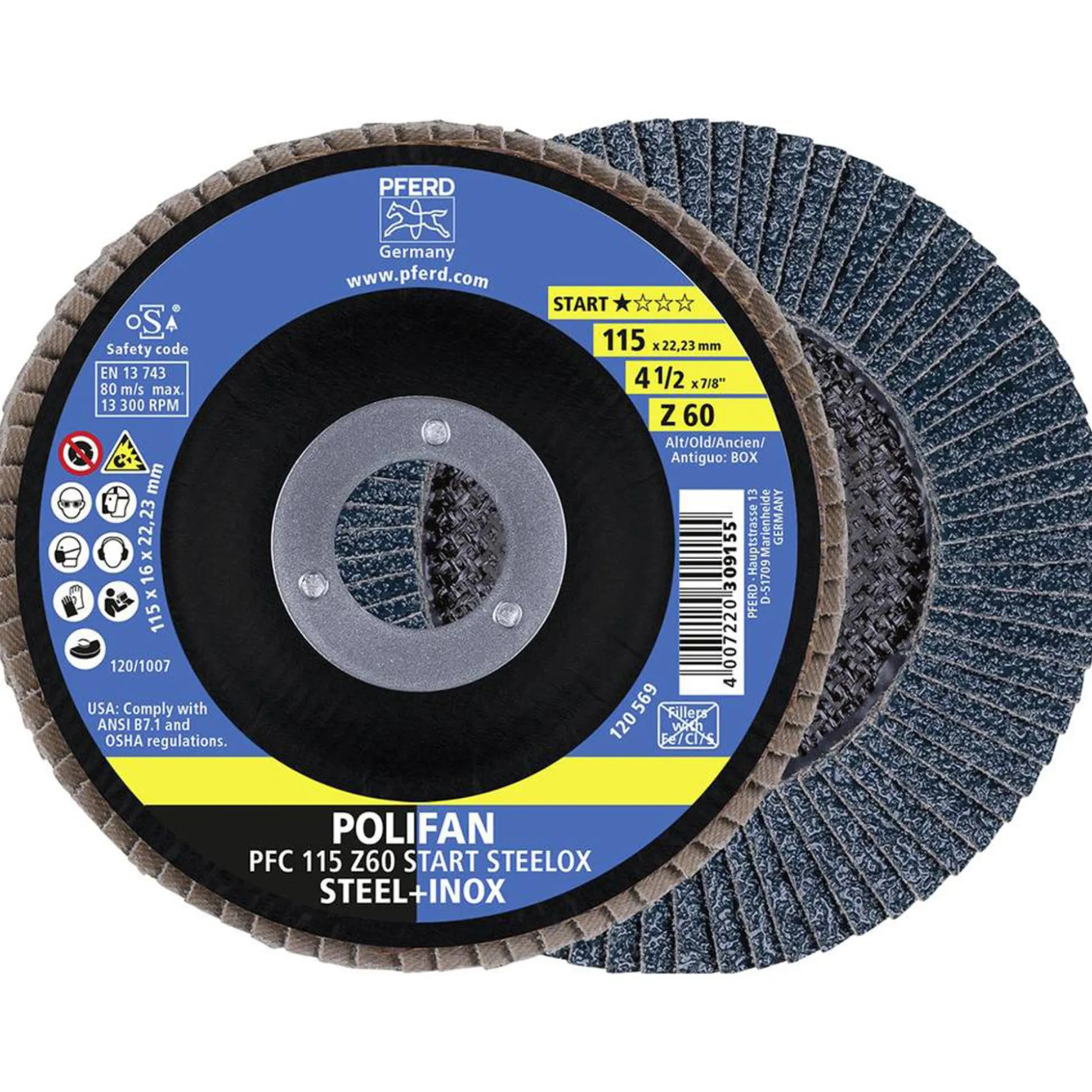 Lamellenschijf PFC 115 Z60 Z-Box