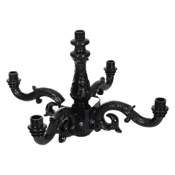 Lamp kroon Katwijk 5 lamps Zwart Diamant