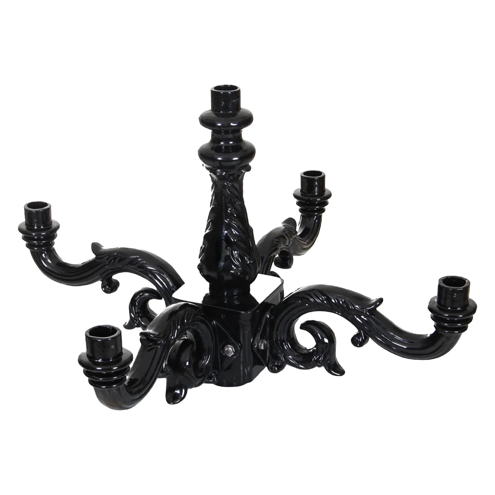 Lamp kroon Katwijk 5 lamps Zwart Diamant