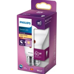 Lamp LED bol mat dag/nacht 60w E27