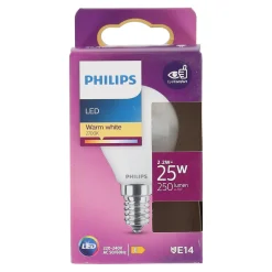Lamp LED bol mat 25W E14 Philips