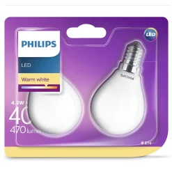 Lamp LED bol mat 40W E14 2st.