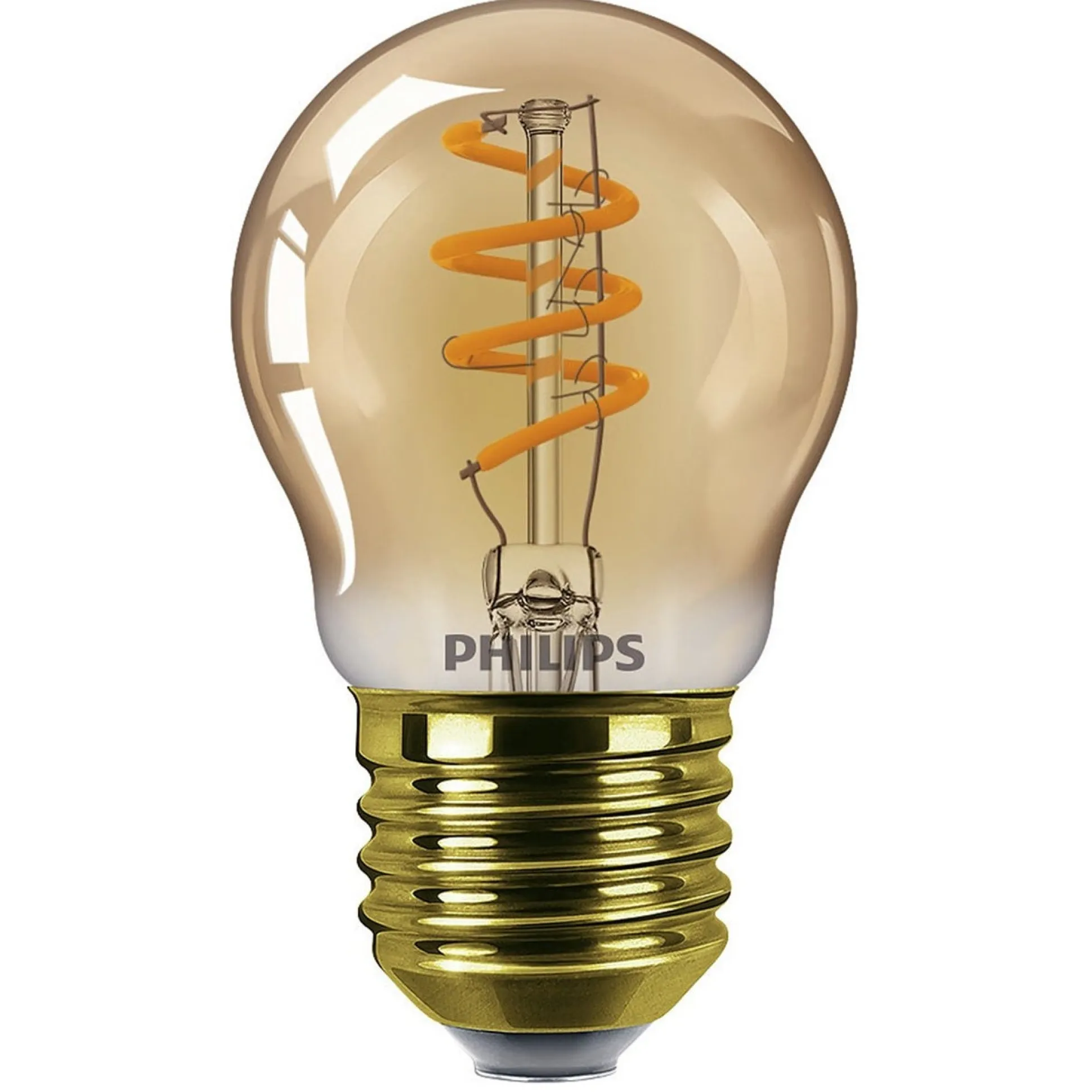 Lamp LED bol met spiraal dimbaar Vintage 15W E27