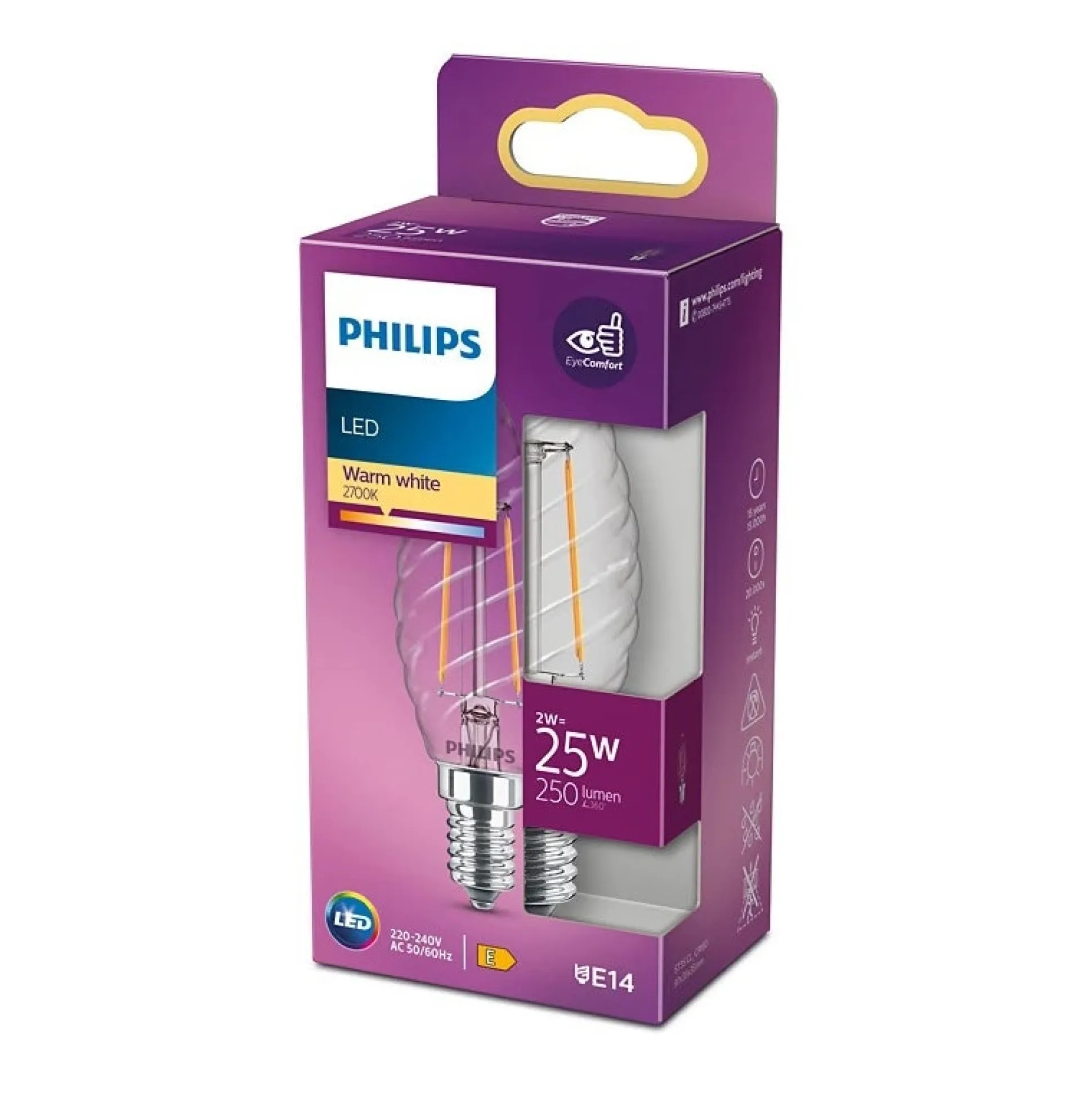 Lamp LED kaars deco 25W E14