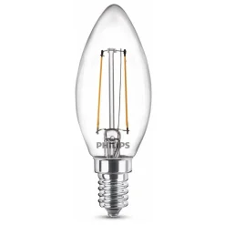 Lamp LED kaars deco 25W E14 2st.