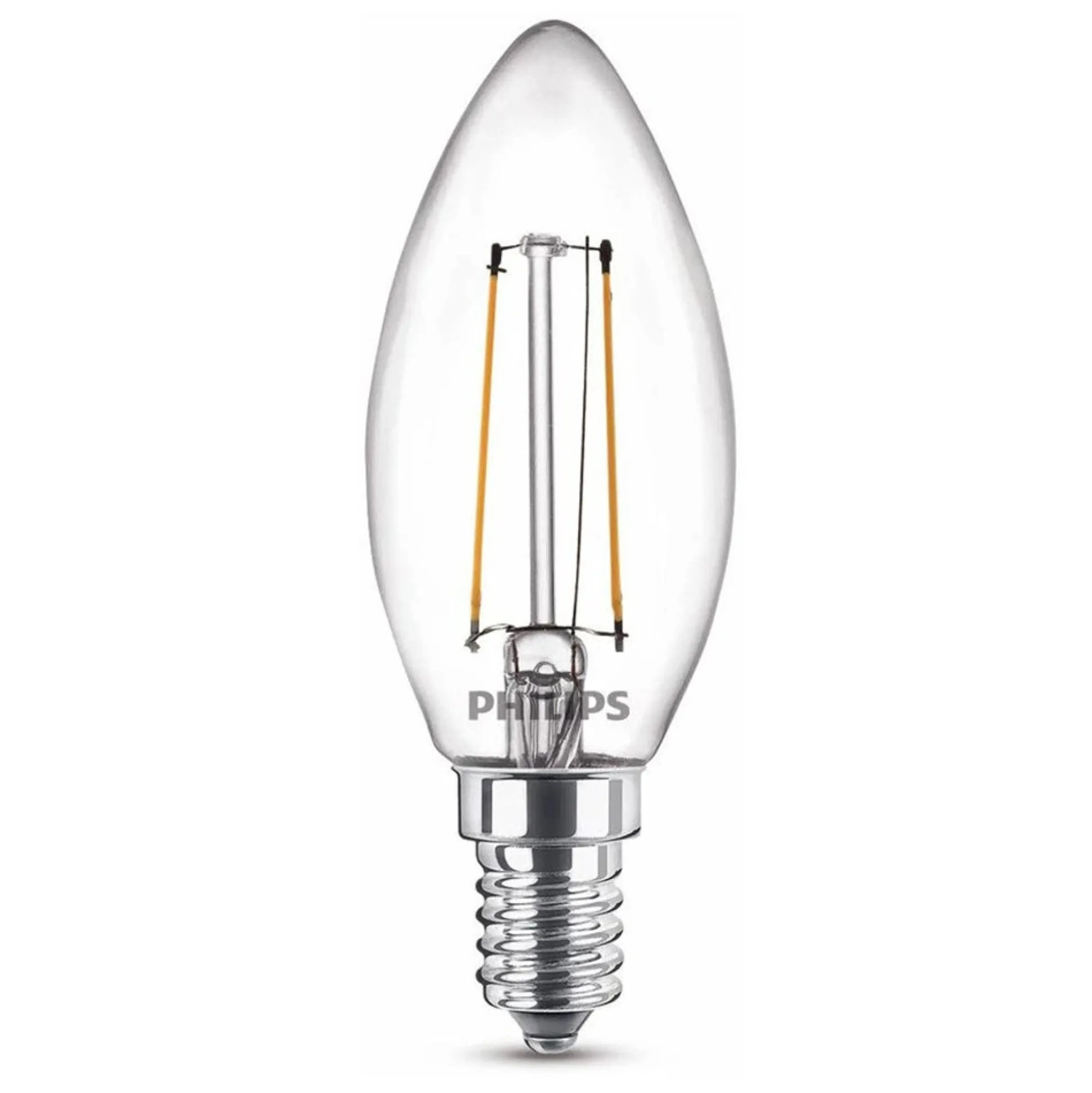 Lamp LED kaars deco 25W E14 2st.
