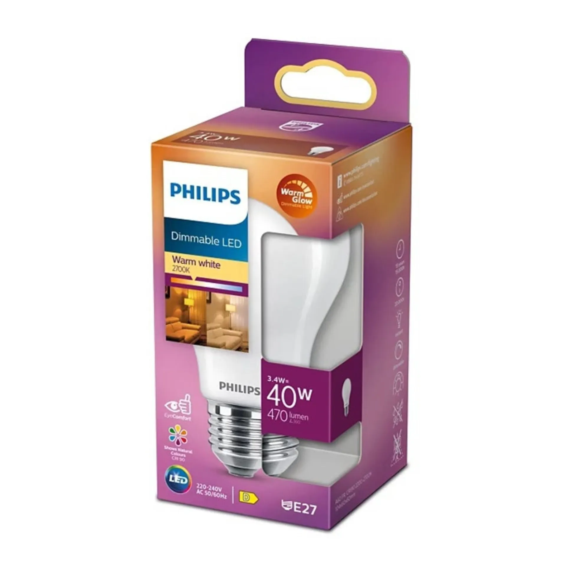 Lamp LED peer mat dimbaar 40W E27