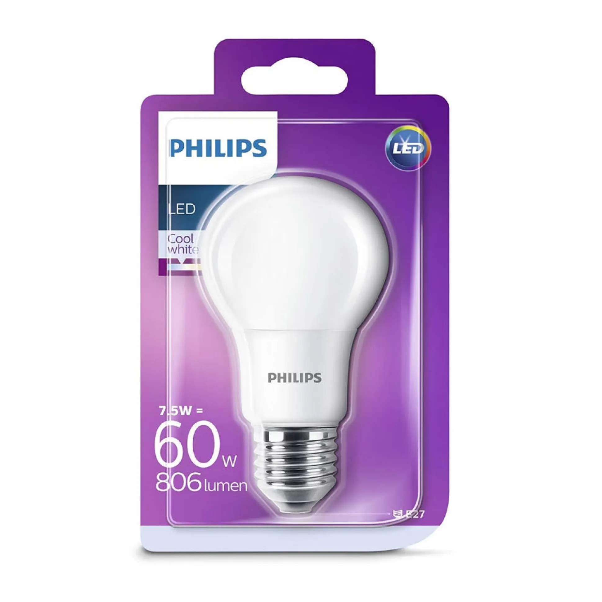 Lamp LED peer mat 60W E27