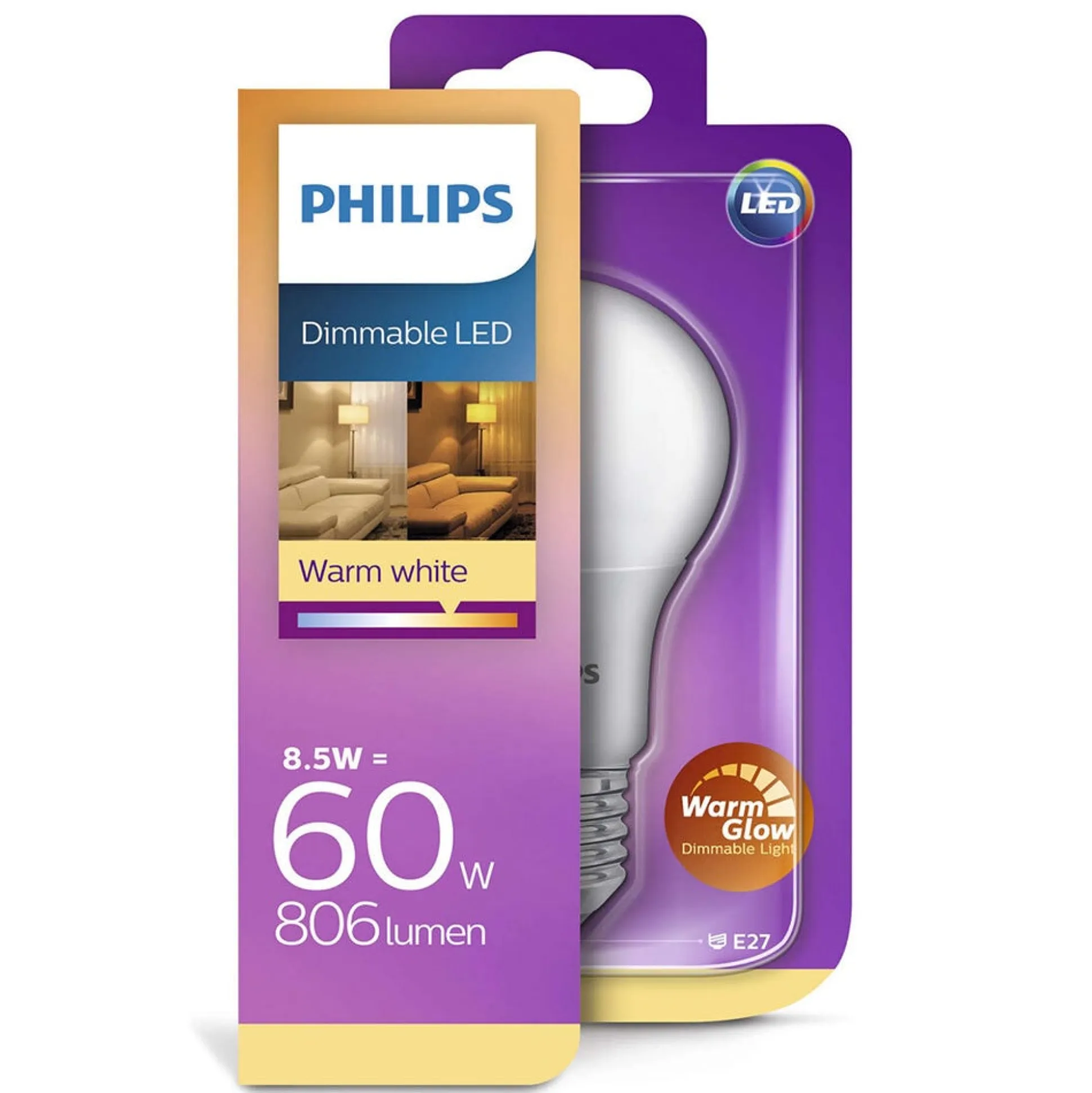 Lamp LED peer mat 60W E27 wg