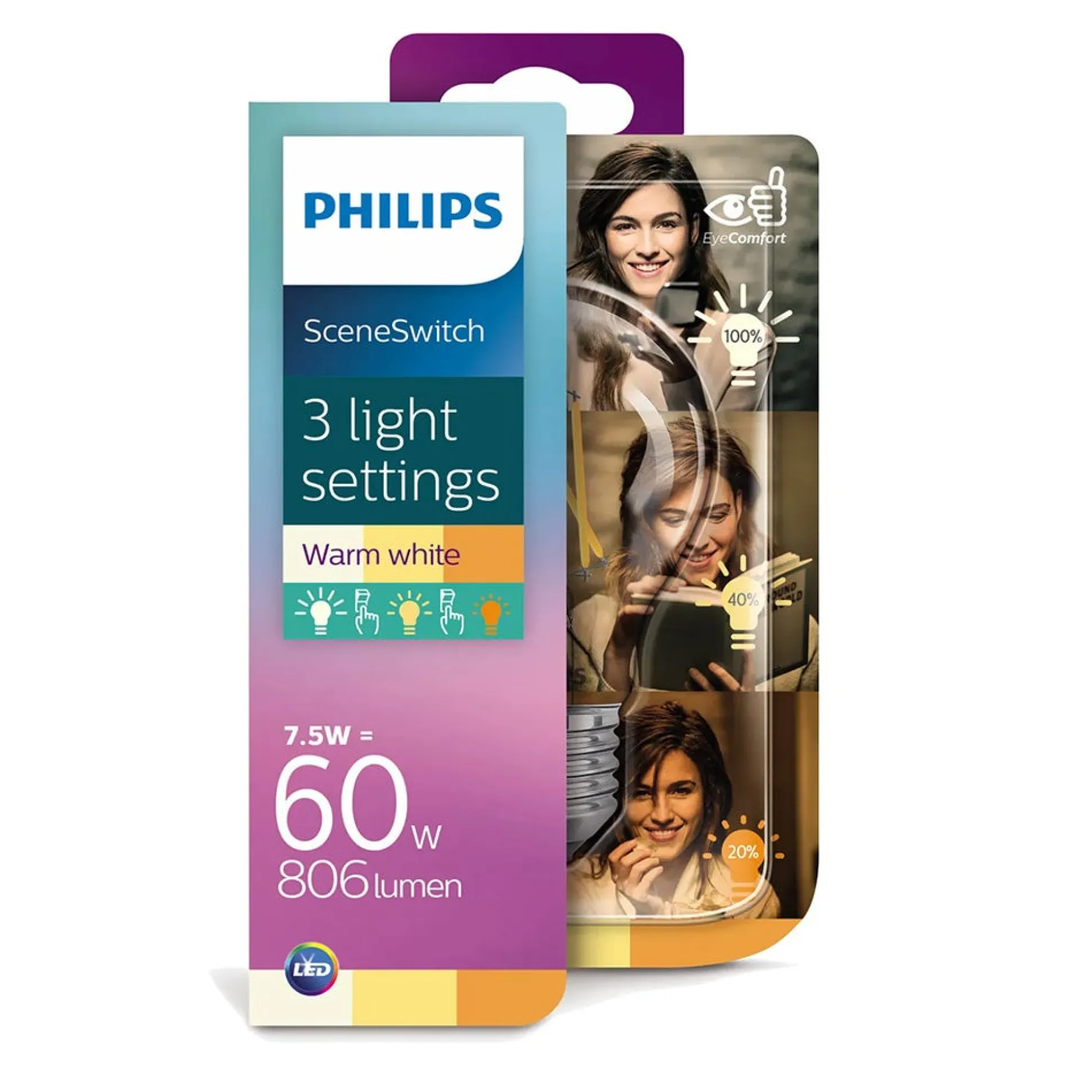 Lamp LED peer SceneSwitch 60W E27 scene