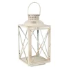 Lantaarn antiek wit 39 cm
