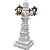 Lantaarn grijs 16cm LED