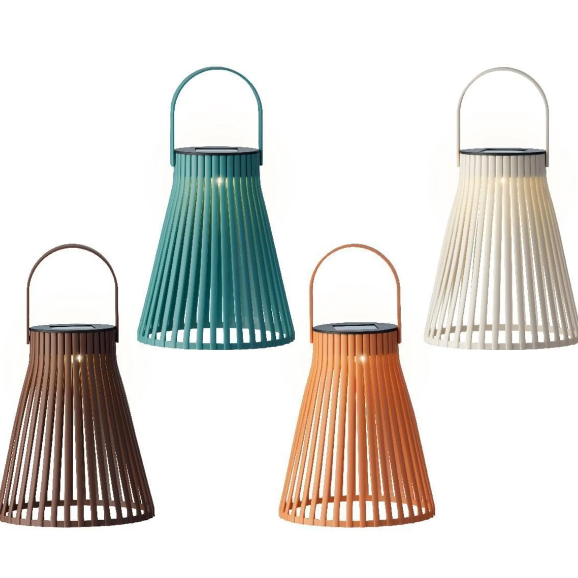 Lantaarn solar 18cm 4 assorti