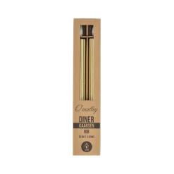 LED dinerkaars ribbel 25 cm goud