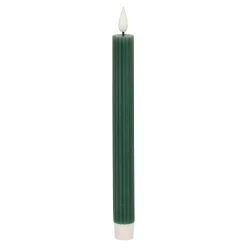 LED dinerkaars ribbel donker groen 25 cm