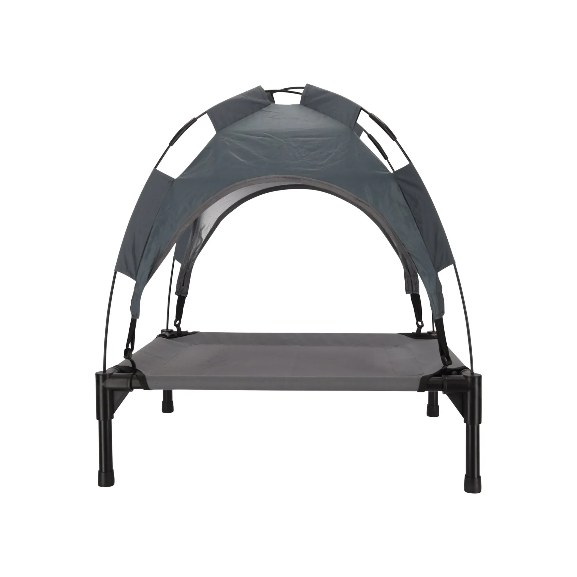 Ligbed hond+zonnedak 60cm antra