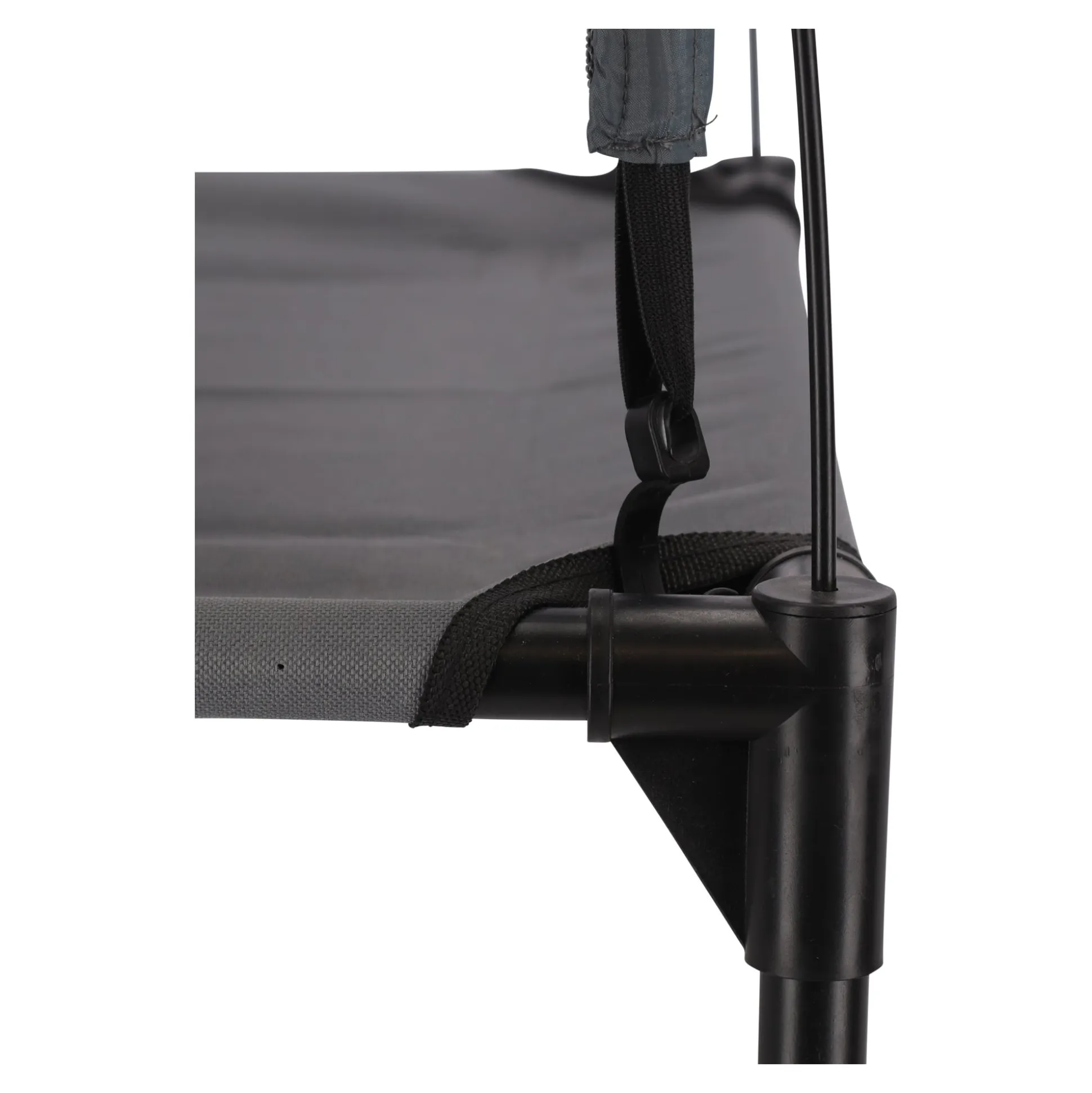 Ligbed hond+zonnedak 60cm antra