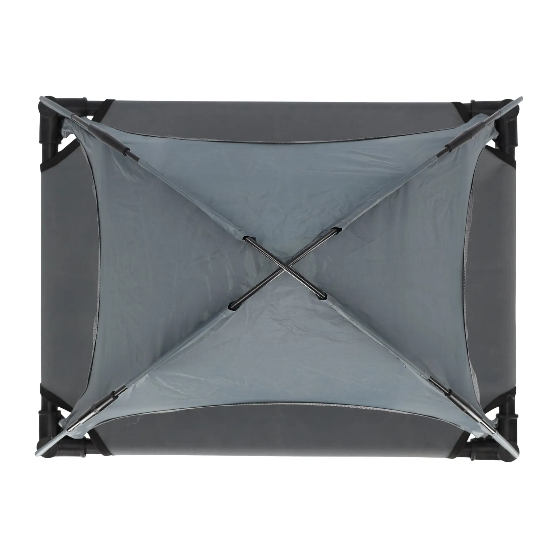 Ligbed hond+zonnedak 60cm antra