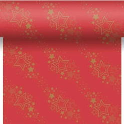 Loper Dunicel 40 x 480 cm 3-in-1 Holiday Star Red