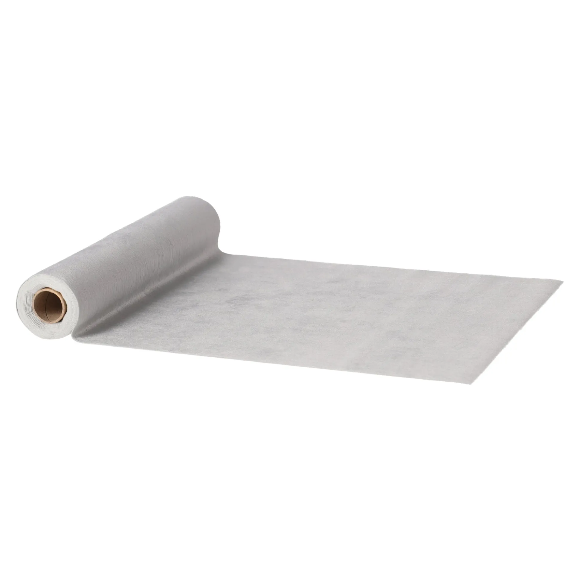 Loper velvet foil grijs 28 x 300 cm