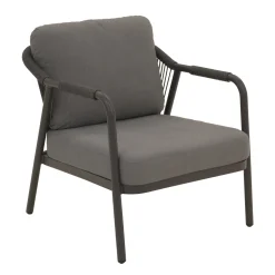 Loungeset Calanca antraciet met kussens