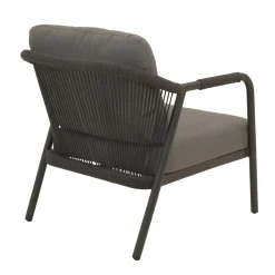 Loungeset Calanca antraciet met kussens