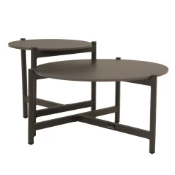 Loungeset Calanca antraciet met kussens