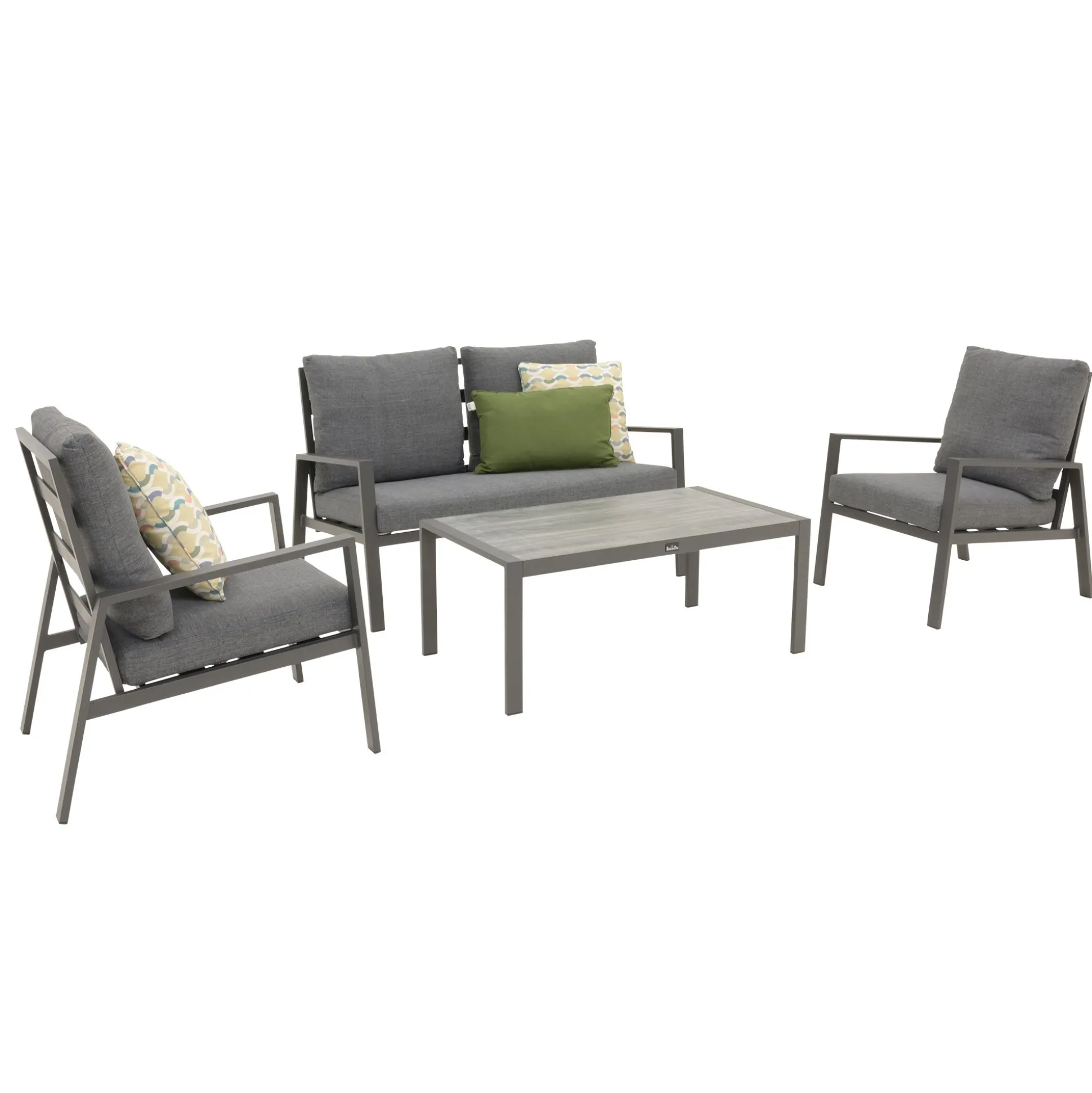 Loungeset Olda antraciet met kussens
